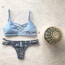 Hot Swimwear Bandage Bikini Sexy Beach Swimwear Women Swimsuit Bathing Suit Brazilian Bikini Set print Biquini N93 CF