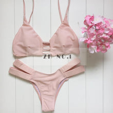 Hot Swimwear Bandage Bikini Sexy Beach Swimwear Women Swimsuit Bathing Suit Brazilian Bikini Set print Biquini N93 CF