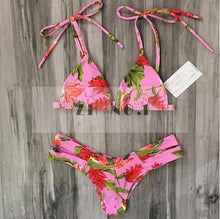 Hot Swimwear Bandage Bikini Sexy Beach Swimwear Women Swimsuit Bathing Suit Brazilian Bikini Set print Biquini N93 CF