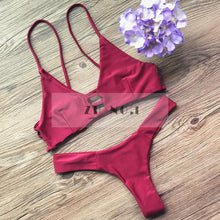 Hot Swimwear Bandage Bikini Sexy Beach Swimwear Women Swimsuit Bathing Suit Brazilian Bikini Set print Biquini N93 CF