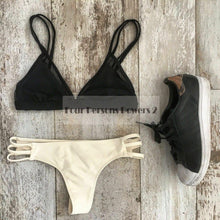 Hot Swimwear Bandage Bikini Sexy Beach Swimwear Women Swimsuit Retro printing Suit Brazilian Bikini Set Biquini N129 CF