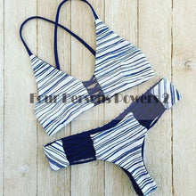 Hot Swimwear Bandage Bikini Sexy Beach Swimwear Women Swimsuit Retro printing Suit Brazilian Bikini Set Biquini N129 CF