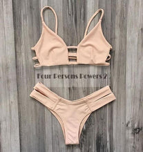 Hot Swimwear Brazilian Pink Bikini Set Biquini Bandage Bikini fold pu splicing Swimsuit Set Bathing Suit Beach Wear N136 CF