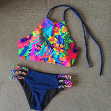 Hot Swimwear Brazilian Pink Bikini Set Biquini Bandage Bikini fold pu splicing Swimsuit Set Bathing Suit Beach Wear N428 CF