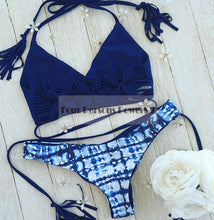 Hot Swimwear Brazilian Pink Bikini Set Biquini Bandage Bikini fold pu splicing Swimsuit Set Bathing Suit Beach Wear N136 CF