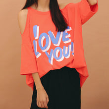 I Love You Letter Print New  Fashion Summer Harajuku Women Vestidos Hollow Out Short Sleeve Dress Plus Size Loose Dresses SM6