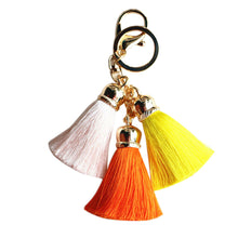 Ice Silk Tassel Pompom Car Keychain Handbag Key Ring Chaveiro Cute Key Chain Bag Car Ornaments Pendant Best Gifts CF