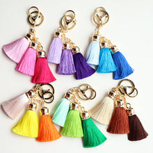 Ice Silk Tassel Pompom Car Keychain Handbag Key Ring Chaveiro Cute Key Chain Bag Car Ornaments Pendant Best Gifts CF