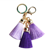 Ice Silk Tassel Pompom Car Keychain Handbag Key Ring Chaveiro Cute Key Chain Bag Car Ornaments Pendant Best Gifts CF