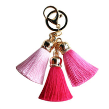 Ice Silk Tassel Pompom Car Keychain Handbag Key Ring Chaveiro Cute Key Chain Bag Car Ornaments Pendant Best Gifts CF
