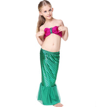 Kids Swimmable Mermaid Tails Swimming Costumes Dress Cosplay Costume for Girl Fancy Dress Swimsuit Swimming Suit 2PCS CH12 CF