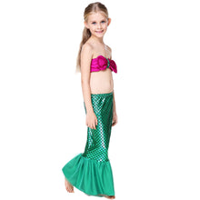 Kids Swimmable Mermaid Tails Swimming Costumes Dress Cosplay Costume for Girl Fancy Dress Swimsuit Swimming Suit 2PCS CH12 CF