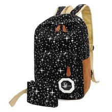 Korean Style DoubleShoulder Book Bags Girls Women Dots Printing Schoolbag School Students Backpacks CF