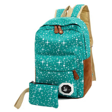Korean Style DoubleShoulder Book Bags Girls Women Dots Printing Schoolbag School Students Backpacks CF