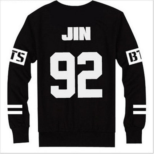 Kpop BTS Bangtan Boys JUNG KOOK JHOPE JIN JIMIN V SUGA Sweatshirt Suit Black Autumn long sleeve hoody Outerwears Clothing 70102 SM6