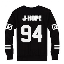 Kpop BTS Bangtan Boys JUNG KOOK JHOPE JIN JIMIN V SUGA Sweatshirt Suit Black Autumn long sleeve hoody Outerwears Clothing 70102 SM6