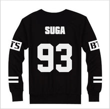 Kpop BTS Bangtan Boys JUNG KOOK JHOPE JIN JIMIN V SUGA Sweatshirt Suit Black Autumn long sleeve hoody Outerwears Clothing 70102 SM6