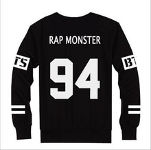 Kpop BTS Bangtan Boys JUNG KOOK JHOPE JIN JIMIN V SUGA Sweatshirt Suit Black Autumn long sleeve hoody Outerwears Clothing 70102 SM6