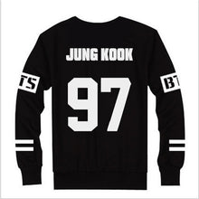 Kpop BTS Bangtan Boys JUNG KOOK JHOPE JIN JIMIN V SUGA Sweatshirt Suit Black Autumn long sleeve hoody Outerwears Clothing 70102 SM6