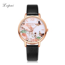 LVPAI Watches Women Dress Clock Butterfly Pattern Ladies Gift Quartz Watch Relogio Feminino CF