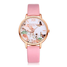 LVPAI Watches Women Dress Clock Butterfly Pattern Ladies Gift Quartz Watch Relogio Feminino CF