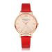 LVPAI Watches Women Dress Clock PU Leather Band Elegant Quartz Wristwatch Ladies Gift Relogio Feminino CF