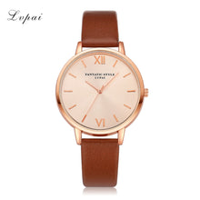 LVPAI Watches Women Dress Clock PU Leather Band Elegant Quartz Wristwatch Ladies Gift Relogio Feminino CF