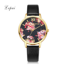 LVPAI Watches Women Relogio Feminino PU Leather Band Ladies Dress Clock Gift Quartz Watches CF