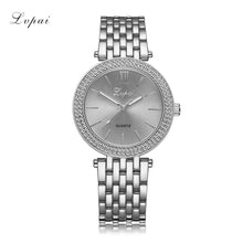 LVPAI Watches Women Rhinestone Crystal Elegant Dress Gold Silver Clock Ladies Watch Gift Relogio Feminino CF