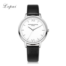 LVPAI Women Watches Retro Design PU Leather Band Dress Clock Elegant Analog Quartz Watch Relogio Feminino CF