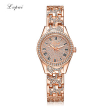 LVPAI Band Women Watches Gold Silver Rhinestone Crystal Analog Quartz Watch Clock Ladies Gift Relogio CF