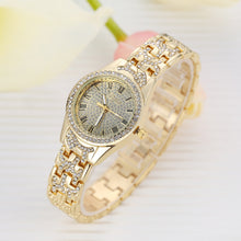 LVPAI Band Women Watches Gold Silver Rhinestone Crystal Analog Quartz Watch Clock Ladies Gift Relogio CF
