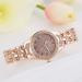 LVPAI Band Women Watches Gold Silver Rhinestone Crystal Analog Quartz Watch Clock Ladies Gift Relogio CF