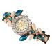 LVPAI Bangle Watch Luxury Rhinestone Crystal Bracelet Watches Clock Wristwatch Relogio Feminino CF
