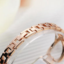 LVPAI Stainless Steel Gold & Silver Wrist Watches Women Rhinestone Quartz Clock Ladies Dress Watch CF