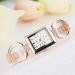 LVPAI Stainless Steel Gold & Silver Wrist Watches Women Rhinestone Quartz Clock Ladies Dress Watch CF