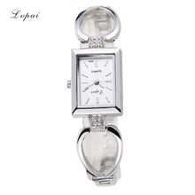 LVPAI Stainless Steel Gold & Silver Wrist Watches Women Rhinestone Quartz Clock Ladies Dress Watch CF