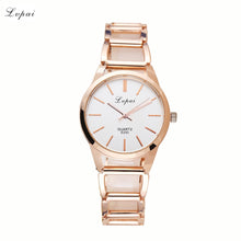 LVPAI Watch Women Quartz Gold Wristwatch Luxury Stainless Steel Strap Dress Clock Gift Relogio Feminino CF