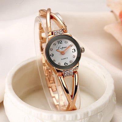 LVPAI Watches Women Luxury Gold Wristwatch Quartz Watch Electronics Women Dress Watches Bracelet Reloj CF