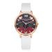 LVPAI Watch Women Dress Clock Flower Pattern PU Leather Band Quartz Bracelet Ladies Gift Relogio Feminino CF