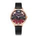 LVPAI Watch Women Dress Clock Flower Pattern PU Leather Band Quartz Bracelet Ladies Gift Relogio Feminino CF