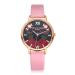 LVPAI Watch Women Dress Clock Flower Pattern PU Leather Band Quartz Bracelet Ladies Gift Relogio Feminino CF