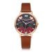 LVPAI Watch Women Dress Clock Flower Pattern PU Leather Band Quartz Bracelet Ladies Gift Relogio Feminino CF