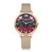 LVPAI Watch Women Dress Clock Flower Pattern PU Leather Band Quartz Bracelet Ladies Gift Relogio Feminino CF