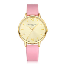 LVPAI Watches Women Big Dial Relogio Feminino PU Leather Simple Quartz Ladies Dress Clock Gift CF