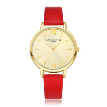 LVPAI Watches Women Big Dial Relogio Feminino PU Leather Simple Quartz Ladies Dress Clock Gift CF
