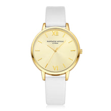 LVPAI Watches Women Big Dial Relogio Feminino PU Leather Simple Quartz Ladies Dress Clock Gift CF