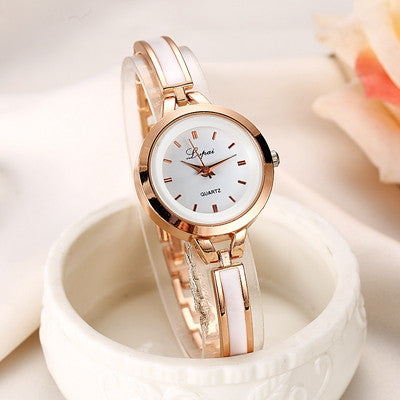 LVPAI Watches Women Ladies Luxury Women's Bracelet Bangle Clock Wrist Watch for Woman Horloges Slim Band Gold Reloj CF