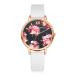 LVPAI Watches Women Quartz Dress Clock Flower Pattern Elegant Ladies Gift Bracelet Watches Relogio Feminino CF