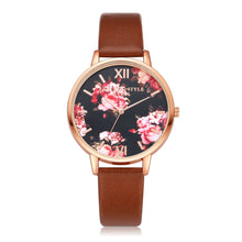 LVPAI Watches Women Quartz Dress Clock Flower Pattern Elegant Ladies Gift Bracelet Watches Relogio Feminino CF